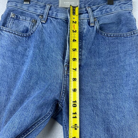 Everlane 90s Cheeky Jeans Womens 26 Light Wash High Rise Raw Hem Casual Denim - Picture 6 of 13